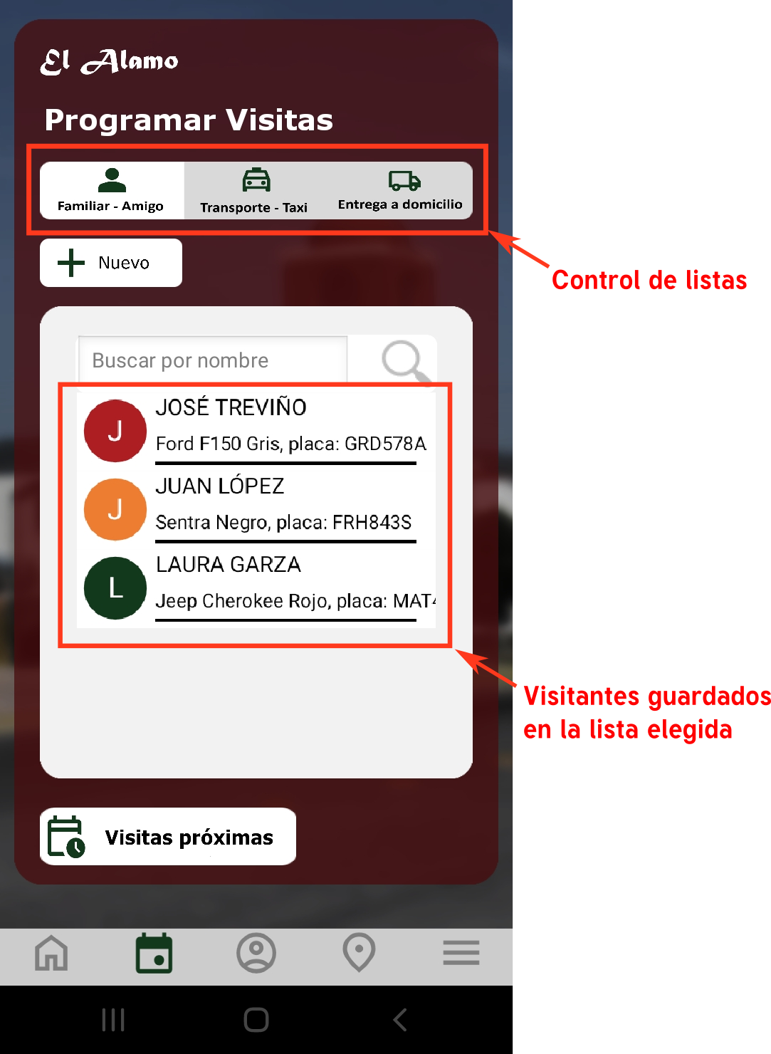 MiAlamo pantalla INICIO